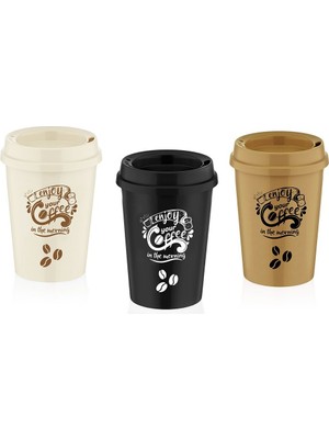 Qlux Ideas Qlux L-00751 Kahve Bardak Plastik Yudumlama Ağızlıklı Kapak - 24'li Paket