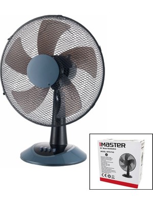 Master MTR-F740 Masa Üstü Vantilatör Fan Çap: 40CM 50W 16" Inç 5 Kanat 3 Kademe Hız - 2'li Paket