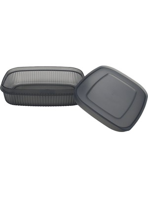 Lova LV-274 Shell Saklama Kabı Plastik 600ML Gri - 24'li Paket