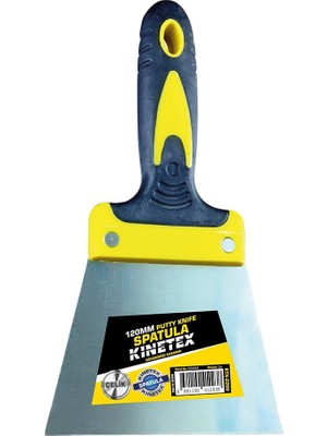 Kinetex KTX-2200 Kauçuk Saplı ve Çelik Boyacı Spatulası 120MM - 12'li Paket