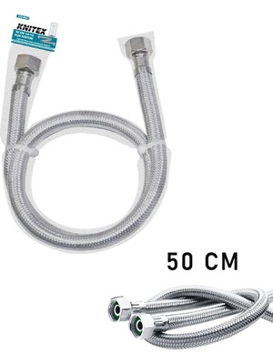 Knitex Kinetex KTX-2881 Flex Hortum 50CM. Dişi-Dişi Kazan Şofben - 10'li Paket