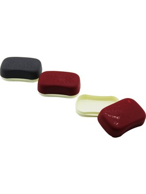 Qlux Ideas Qlux L-00147 Avantaj Sabun Kutusu Plastik Katı Desenli Renkli Kapak - 36'li Paket