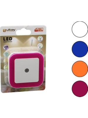 Ulbay Gc-02 Ulbay Gece Lambası 0.1W Kare Fotoselli - 10'li Paket