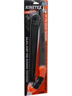 Kinetex KTX-2912 Çelik Budama Testeresi 30CM 300MM Saplı 43CM Kurt Dişi Pls.kılıflı Plastik Saplı - 12'li Paket