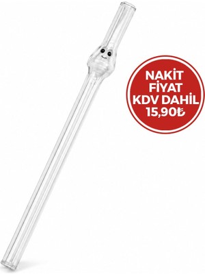 İbico Ibico İ22-138 Pipet 20CM Yüz Figürlü Poşetli Ambalaj Cam - 30'li Paket