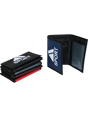 Mkm Man Mkm SPR-200 Sport Cüzdan 02-90-15 Cırtlı Fermuarlı Renkli Bez - 12'li Paket