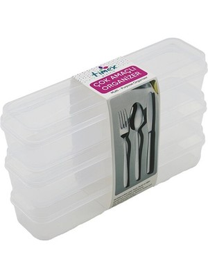 Timex TİM-195 Çok Amaçlı Organizer 24X7X4.5CM 3 Adet Kalemlik Kiş.bakım Kaşık-Çatal Kapaklı Kutu - 36'li Paket