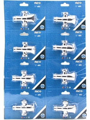 KRT Ibico K13-074 Musluk Çamaşır Çift Çıkışlı Vakumlu Ambalaj - 8'li Paket
