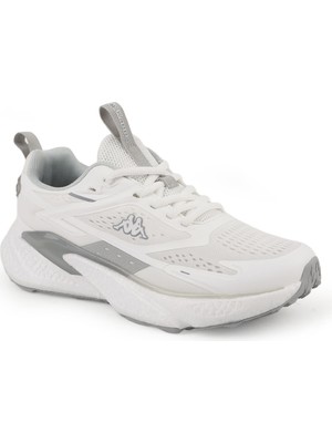 Kadın Beyaz Spor Ayakkabı Nefes Alabilen Fileli Kalın Taban Bağcıklı Günlük Sneaker KAPPA-4035