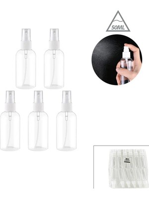 İbico Ibico İ17-029 Sprey Şişe 50 ml Şeffaf Plastik Boş - 12'li Paket