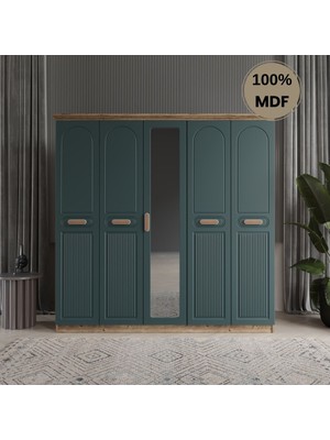 Comiet Pera 5 Kapak Mdf Gardırop