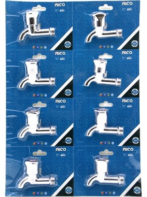 KRT Ibico K13-070 Alfa Musluk Kısa Vakumlu Ambalaj - 8'li Paket