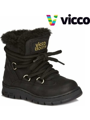 Vicco V1083754 Spor Bot Siyah Anatomik Kız Çocuk Çizme Ayakkabı