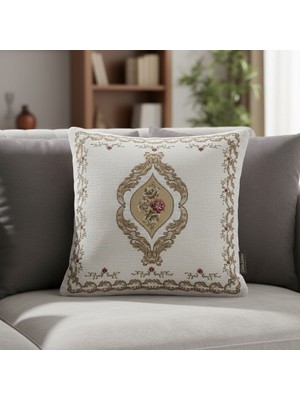 Carla Loren-25 Çift Yön Desen Goblen Dekoratif Yastık Kılıfı 45X45