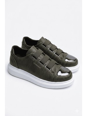 Zerenyus Latakia Premium Lastikli Erkek Günlük Sneaker Haki