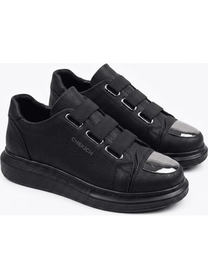 Zerenyus Latakia Premium Lastikli Erkek Günlük Sneaker Siyah