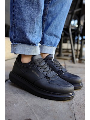 Zerenyus ZRC073 Flatline Premium Erkek Sneakers Siyah