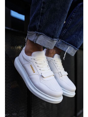 Zerenyus ZRC073 Flatline Premium Erkek Sneakers Beyaz
