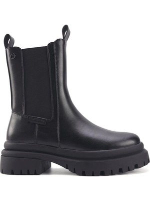 Lumberjack Siyah Bot & Bootie Kısa Topuklu Platform Özellikli Rahat Taban Ayakkabı