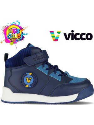 Vicco Hippi Ortopedik Çocuk Bot Lacivert Kauçuk Taban Rahat Taban Özellikli