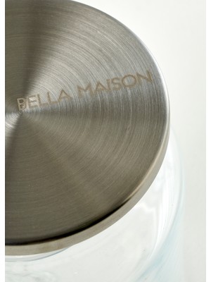 Bella Maison Jely Metal Kapaklı 12'li Kavanoz Seti Naturel