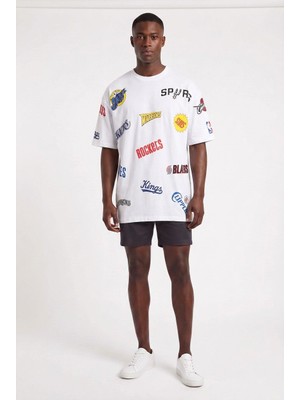 Blow Up Future Gen Jazz Beyaz Oversize Erkek T-Shirt 141257
