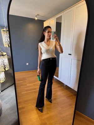 La Pluie Butik Siyah Ispanyol Premium Jean