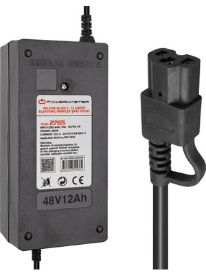 Powermaster PM-2765 48 Volt - 12 Amper Elektrikli Bisiklet Şarj Cihazı