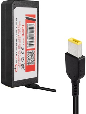 Powermaster PM-11419 20 Volt - 3.25 Amper USB Tip Uçlu Adaptör (Lenovo Ibm Notebook)