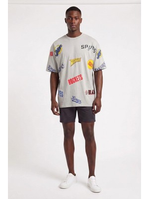 Blow Up Future Gen Jazz Gri Oversize Erkek T-Shirt 141267