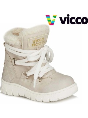 Vicco V1060390 Günlük Çocuk Bot Bej Kız Bebe Ayakkabı