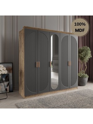 Comiet Soho 5 Kapak Mdf Gardırop