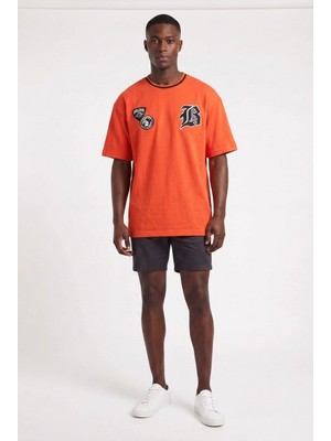 Blow Up Future Gen World Wide Turuncu Oversize Erkek T-Shirt 141301