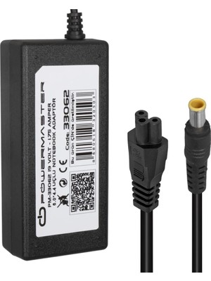 Powermaster PM-33062 19 Volt - 1.75 Amper 6.0*4.4  mm Uçlu Adaptör (Asus Notebook)