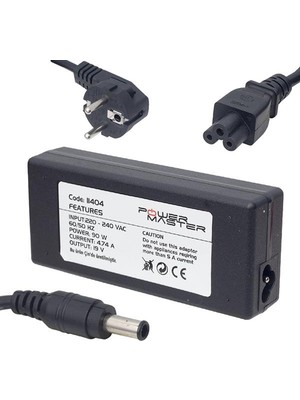 Powermaster PM-11404 19 Volt - 4.74 Amper 5.5*3.0  mm Uçlu Adaptör (Samsung Notebook)