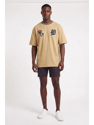 Blow Up Future Gen World Wide Kahverengi Oversize Erkek T-Shirt 141299