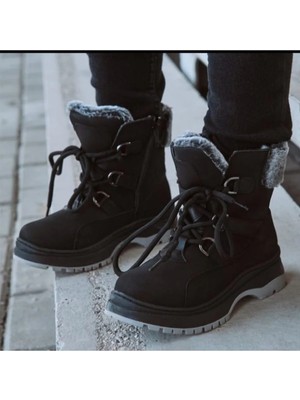 Vicco Alexis Siyah Unisex Içi Yünlü Fermuarlı Kız Çocuk Botu