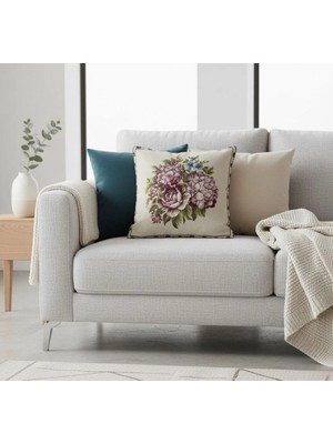 Carla Loren-6 Çift Yön Desen Goblen Dekoratif Yastık Kılıfı 45X45