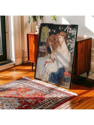 Pegziz Lady Lilith Tablosu | Pre-Raphaelite Sanat ve Zarif Kadın Portresi Duvar Dekoru