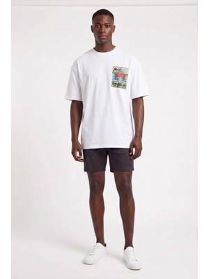 Blow Up Future Gen Your Soul Beyaz Oversize Erkek T-Shirt 141343