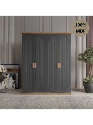 Comiet Soho 4 Kapak Mdf Gardırop