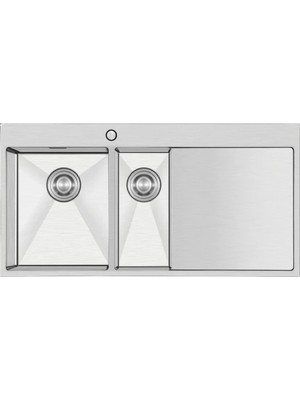 Crauf Vıa Lattea 6175 100CM Inox Sağ Damlalıklı Mutfak Evyesi