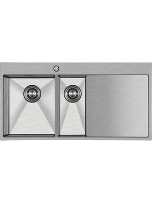 Crauf Vıa Lattea 6175 100CM Mat Gri Sağ Damlalıklı Mutfak Evyesi