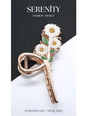 Serenity Papatya Figürlü Metal Mandal Toka