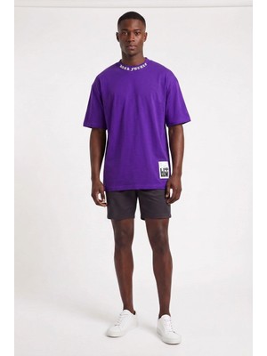 Blow Up Future Gen Dark Future Mor Oversize Erkek T-Shirt 141324