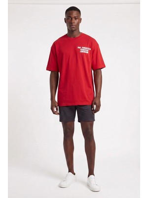 Blow Up Future Gen Fortunel Kırmızı Oversize Erkek T-Shirt 141338