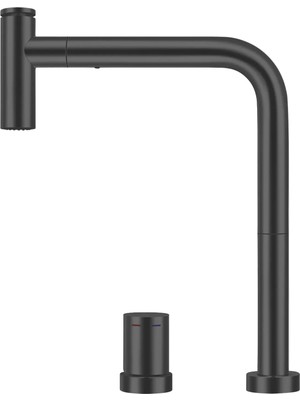 Crauf Lusso Pro 4030 Pvd Füme Mutfak Bataryası