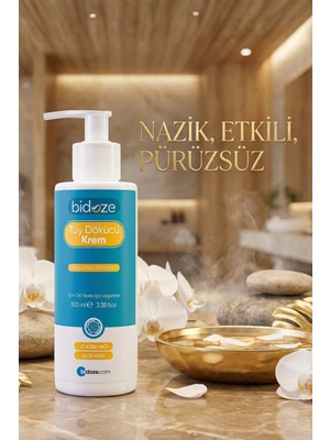 Elma Shop Bidoze Tüy Dökücü Krem 100 ml | Aloe Vera ve Hindistan Cevizi Yağlı Pürüzsüzlük