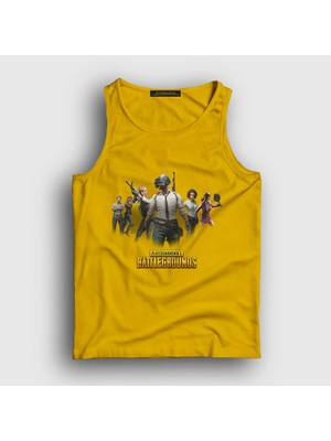 Presmono Unisex Sarı Team Pubg Atlet