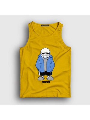 Presmono Unisex Sarı Blue Coat Sans Undertale Atlet